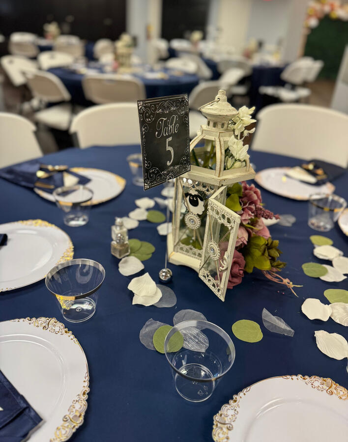 Beautifully decorated table.