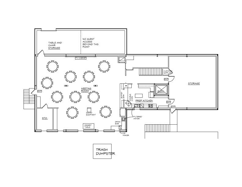 McMillan Event Layout with Tables and Chairs